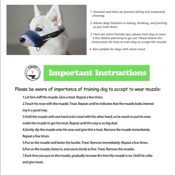 Dog Muzzle NWT, 2 XXLG - Picture 9 of 9